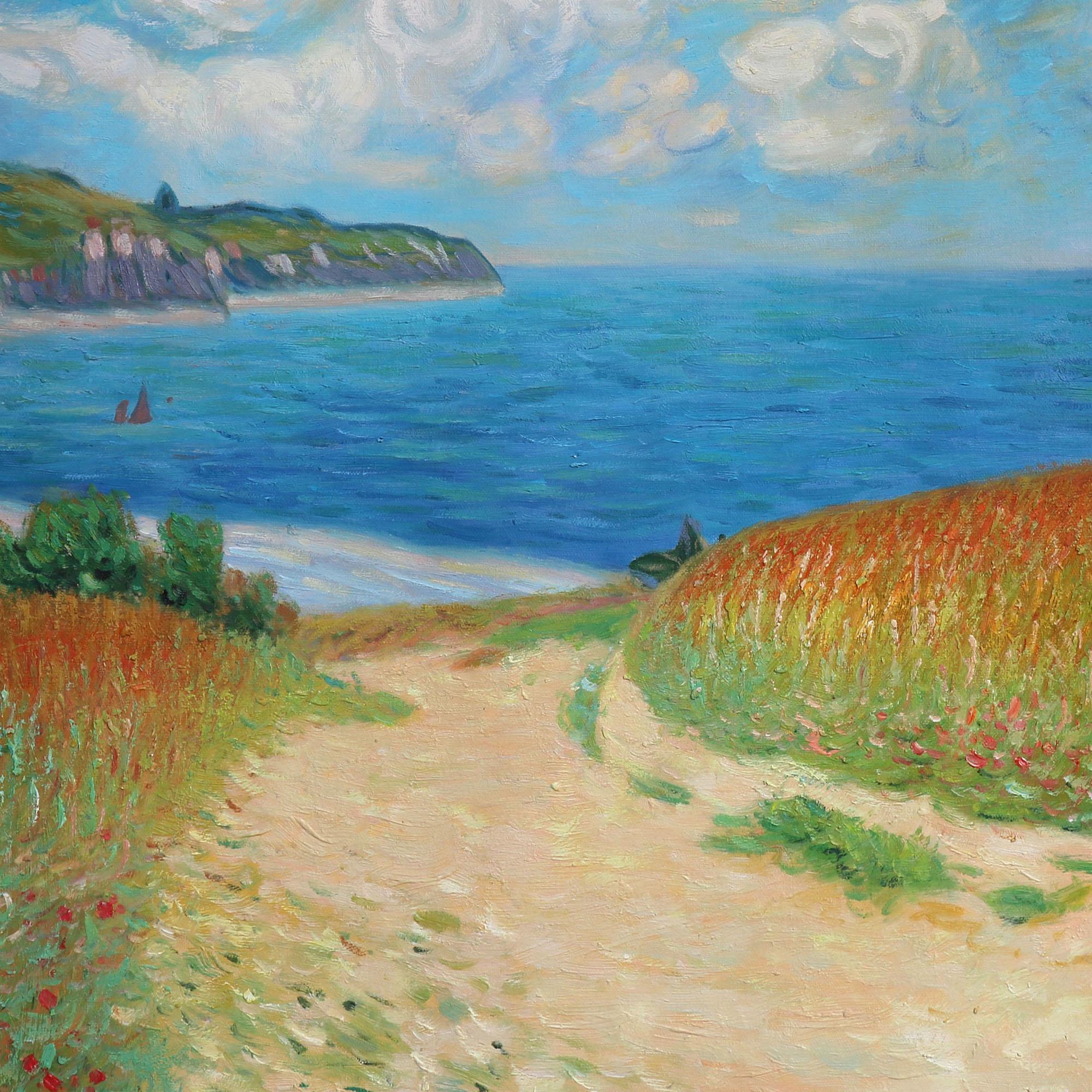 Path Through the Corn at Pourville - Claude Monet Hand-painted Oil
