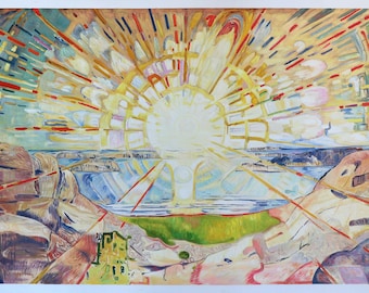 風景 絵画 絵画 レプリカ 美術館 - エドヴァルド・ムンク