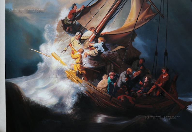 The Storm on the Sea of Galilee Rembrandt Van Rijn Etsy Canada