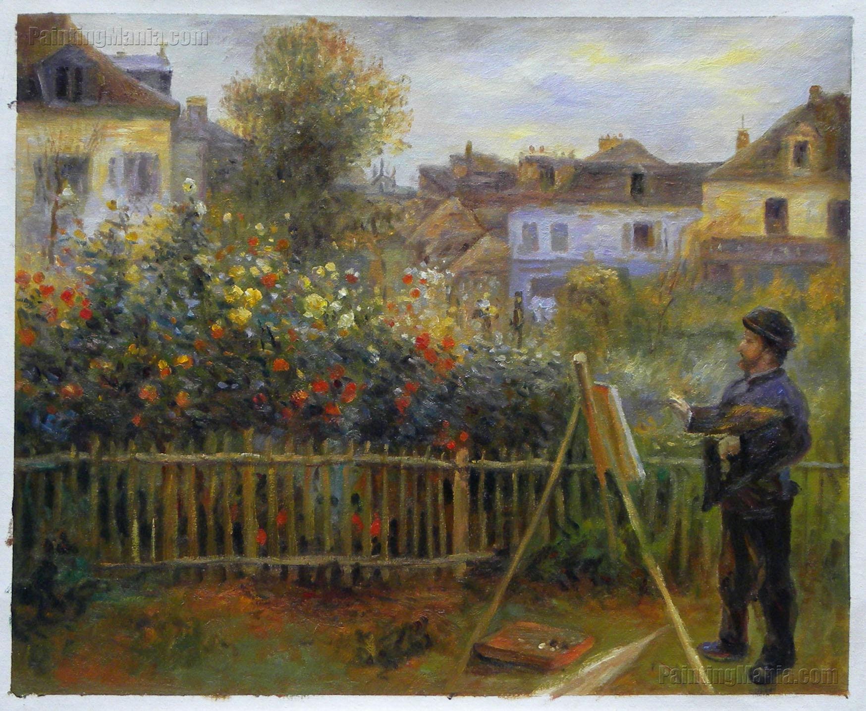 Claude Painting in His Garden at Argenteuil Etsy