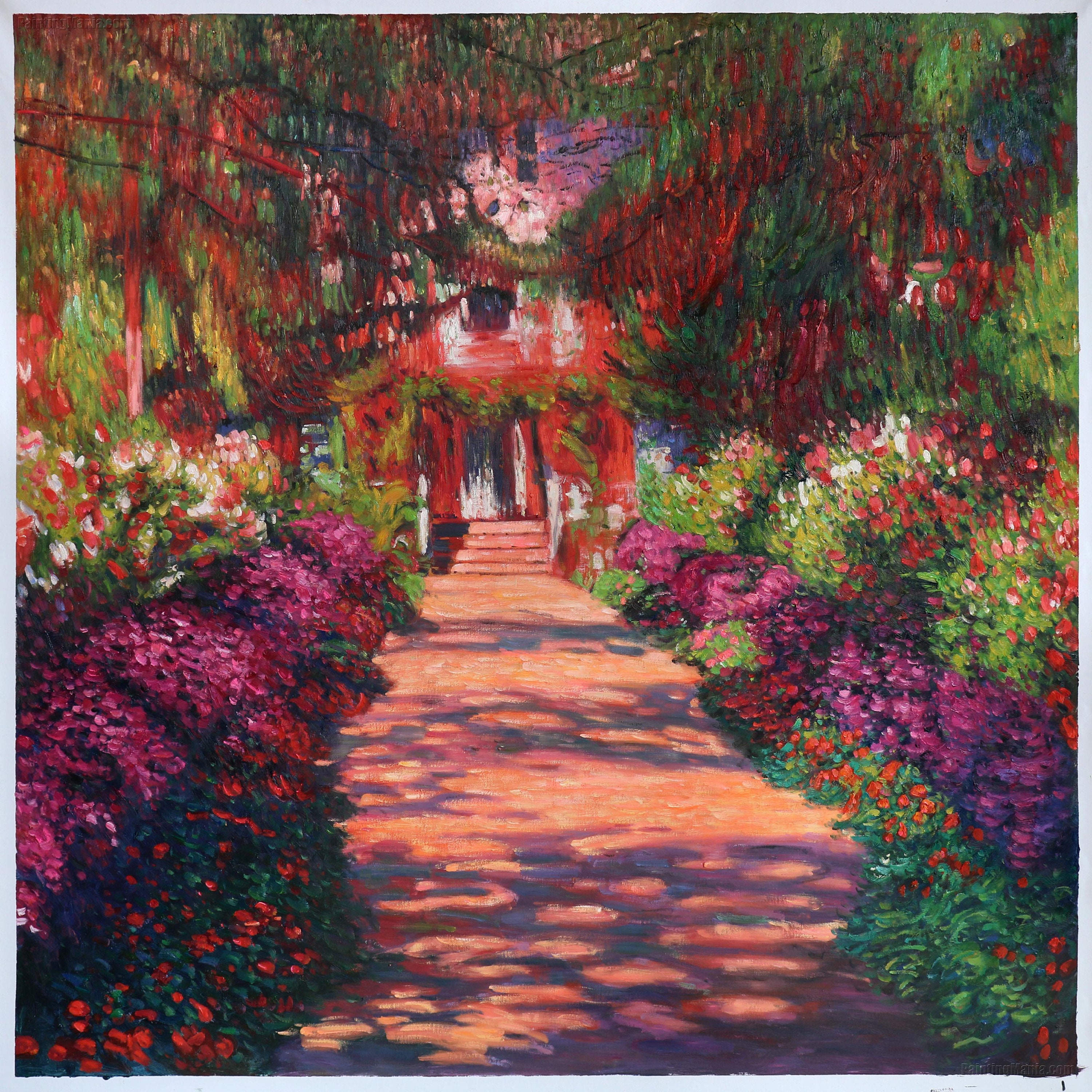 The Garden in Flower - Claude Monet - Paint by Numbers