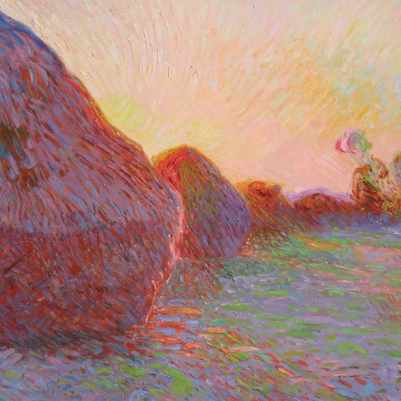 Haystacks - Claude Monet Hand-painted Oil Painting Reproduction
