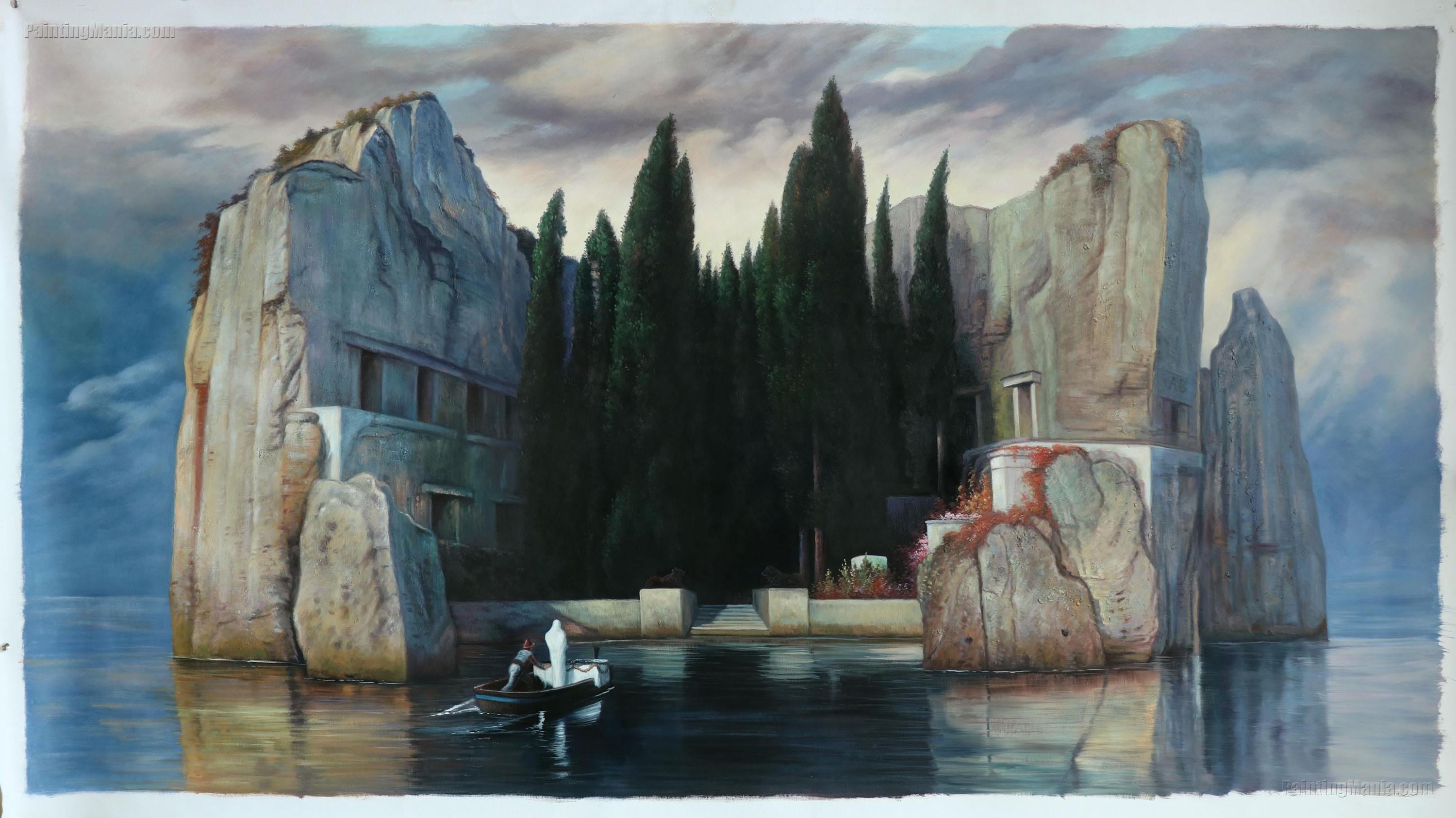 Isle of the Dead (die Toteninsel) 1883 - Arnold Bocklin Hand