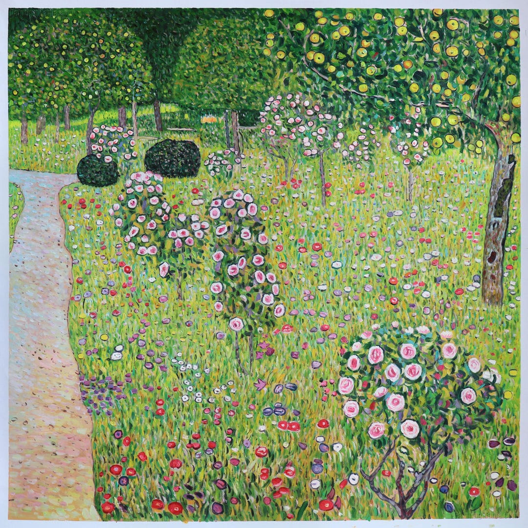 GUSTAV　KLIMT、クリムト、果樹園、希少な画集より、新品高級額 グスタフ・クリムト 「果樹園」 | | アトリエ・ブランカ