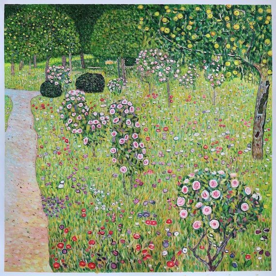 Orchard With Roses (obstgarten Mit Rosen) - Gustav Klimt Hand