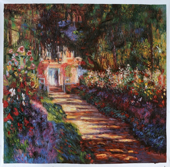 Pathway In Monet S Garden At Giverny Claude Hong Kong Garden At Giverny Claude Monet, Coffee Table Book Monet The Garden Paintings