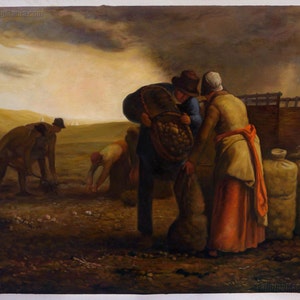 The Potato Harvest - Jean-francois Millet Hand-painted Oil Painting ...