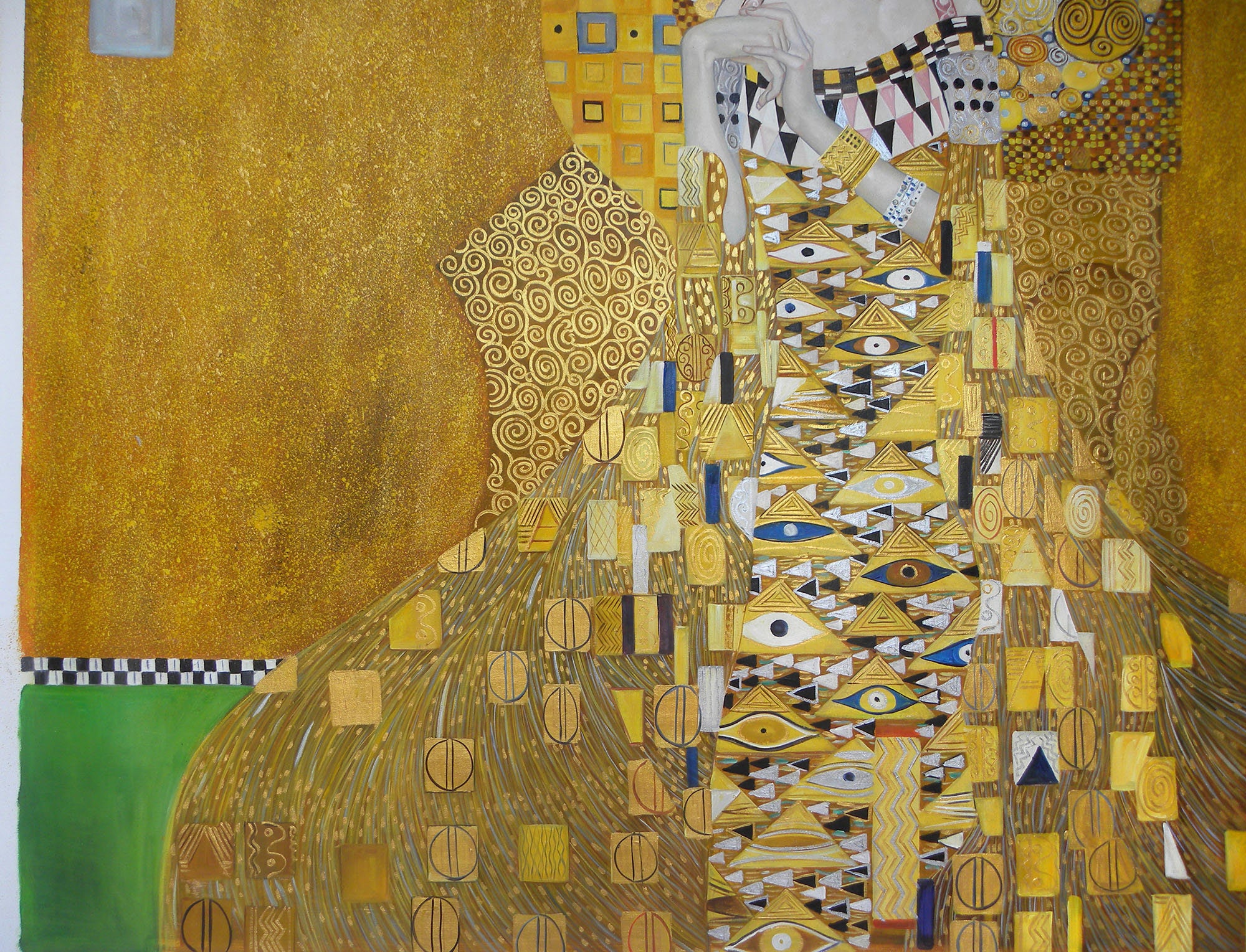 Portret van Adele Bloch-Bauer I Gustav Klimt handgeschilderd | Etsy