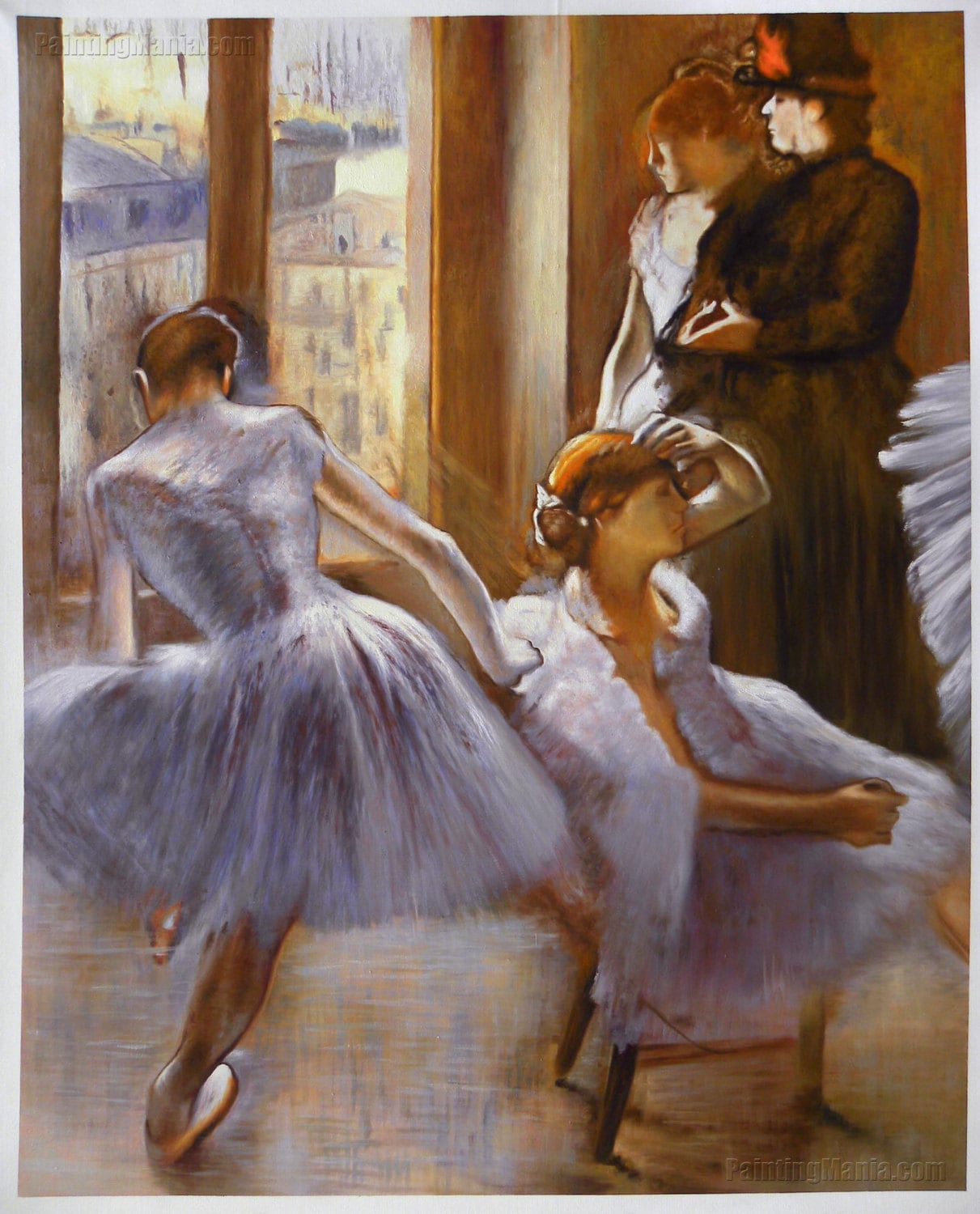 The Green Room at the Opera Edgar Degas Hand-painted Oil Painting