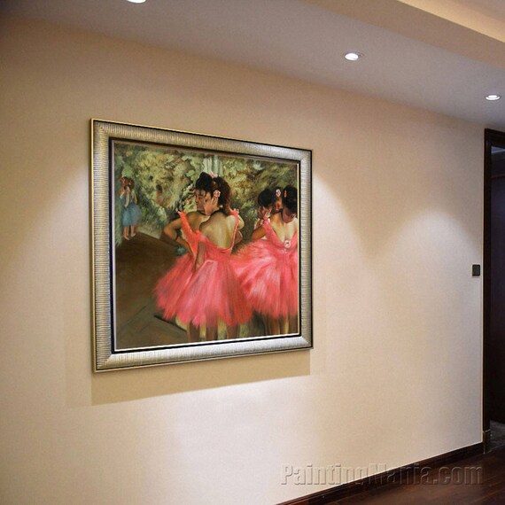 Dancers in Pink - Edgar Degas Hand-painted Oil Painting