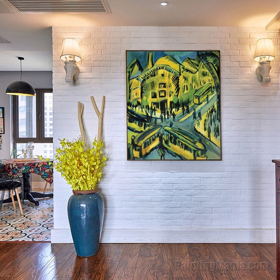 Nollendorfplatz - Ernst Ludwig Kirchner Hand-painted Oil Painting