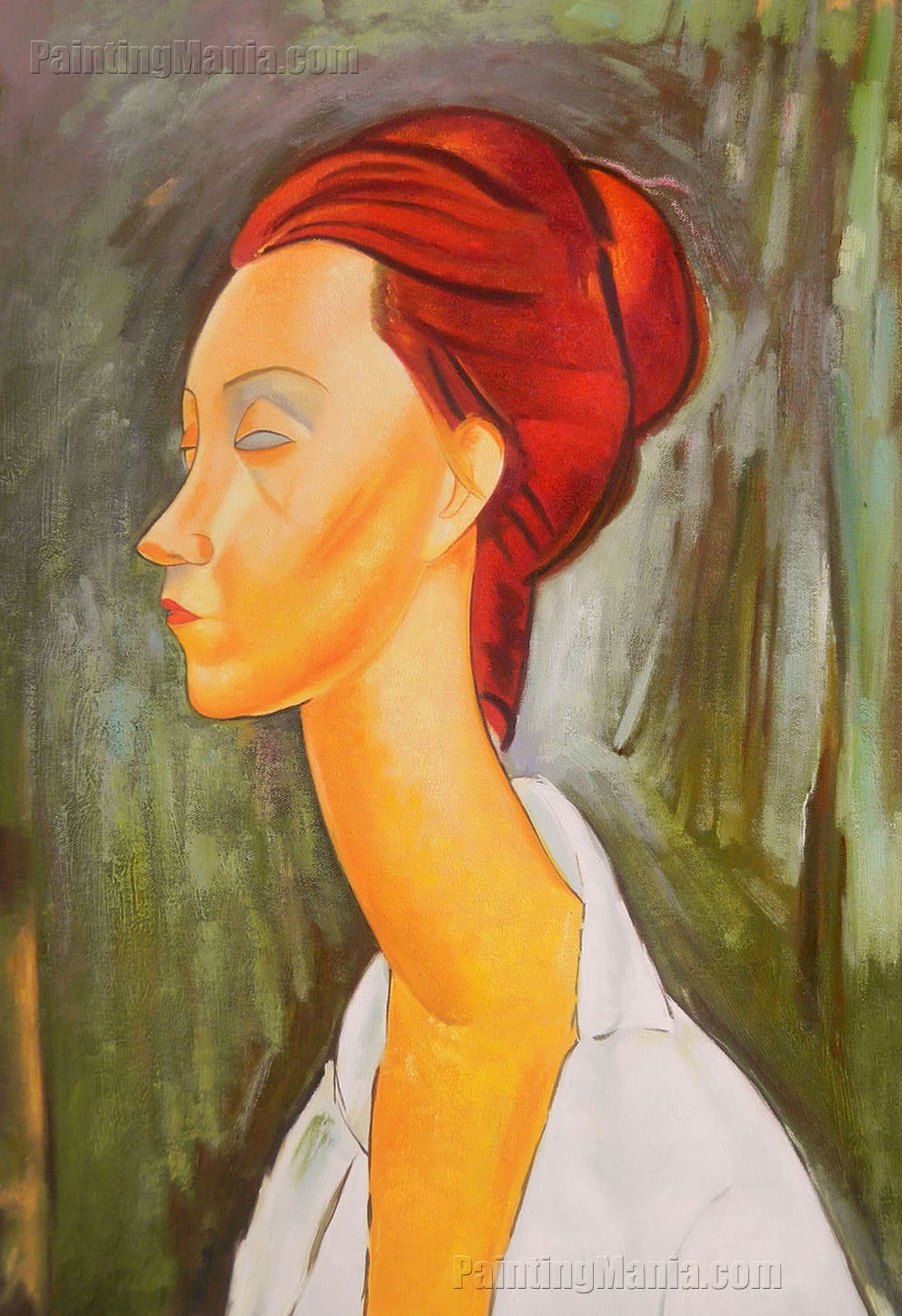 チェコフスカの月絵画 - アメデオ・モディリアーニの手描き油絵