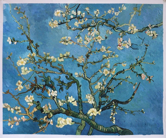 Van Gogh backpack : Almond Branches in Bloom (white)