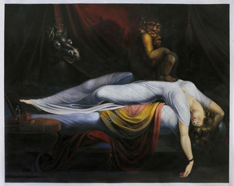 Henry Fuseli, the Nightmare (1781), Vintage Canvas Art Print