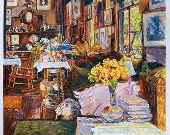 16×23㎝「朝の窓辺の食器」油彩・原画 静物 モノトーン 木製フレーム il_340x270.2070466816_f38c.jpg