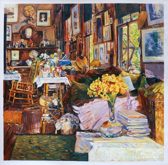 花の部屋 - フレデリック・チャイルド・ハッサムの手描き油絵