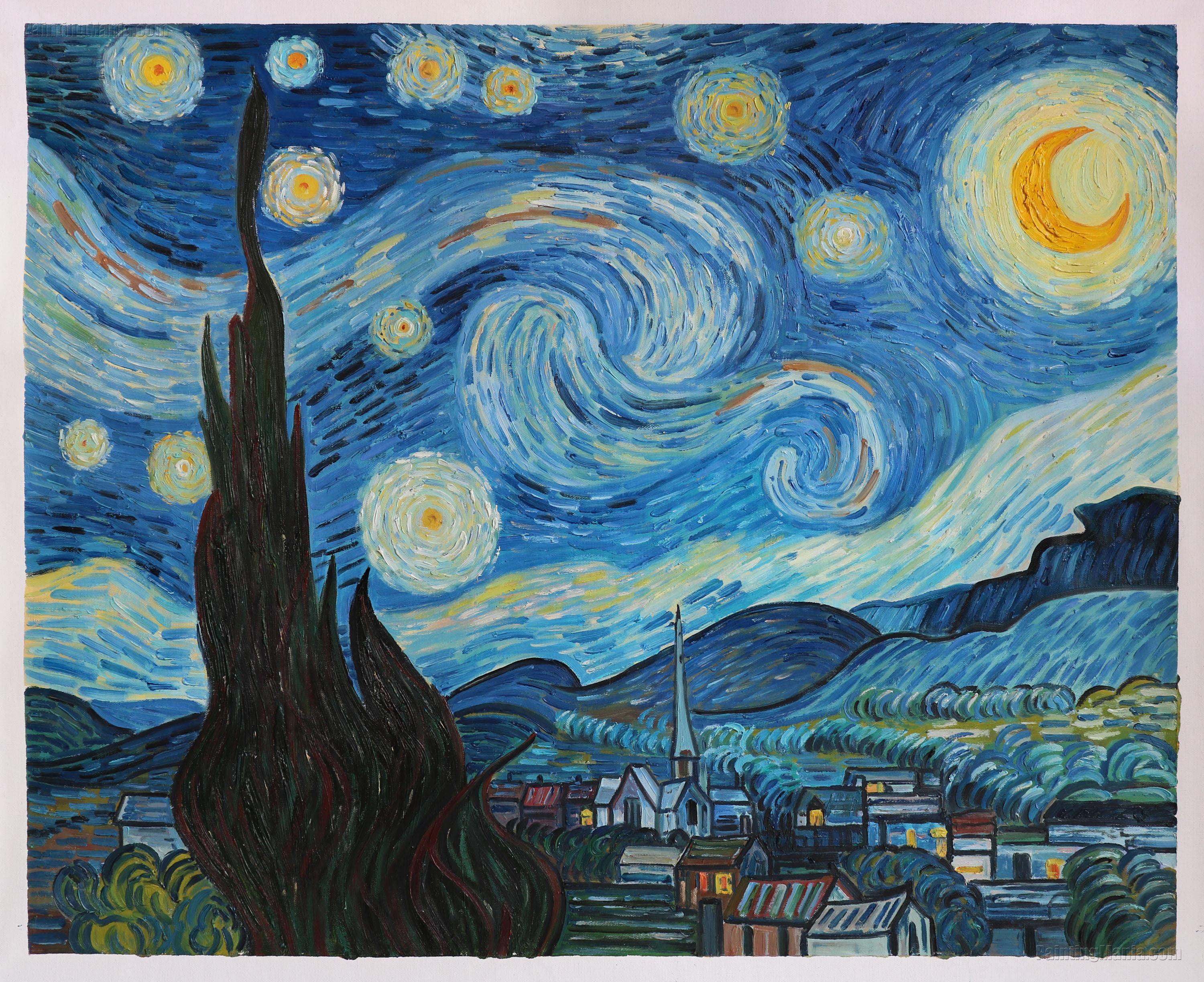 Cuadros para Pintar - 🖌La noche estrellada de Van Gogh - MI-025