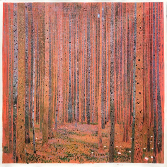 タンネンヴァルト I (松林 I) - グスタフ クリムトの手描き油絵複製