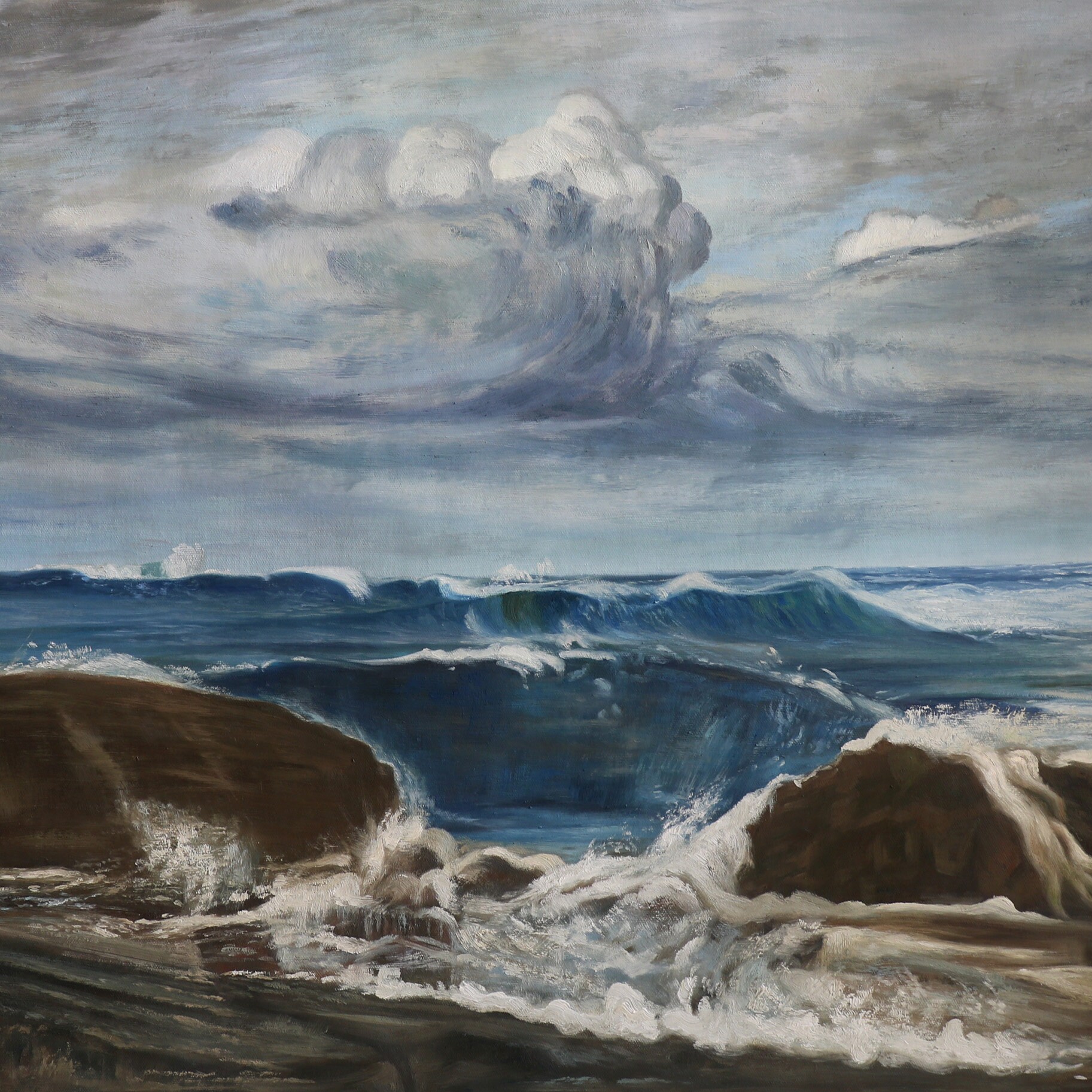 Blue and Silver: the Blue Wave, Biarritz - James Abbott Mcneill