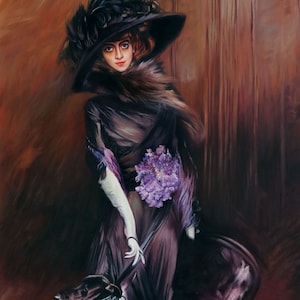 Portrait of the Marchesa Luisa Casati With a Greyhound - Etsy