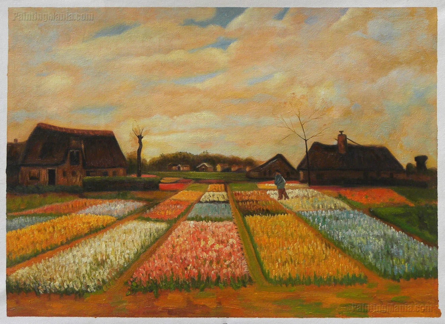 Bulb Fields flower Beds in Holland Vincent Van Gogh Etsy