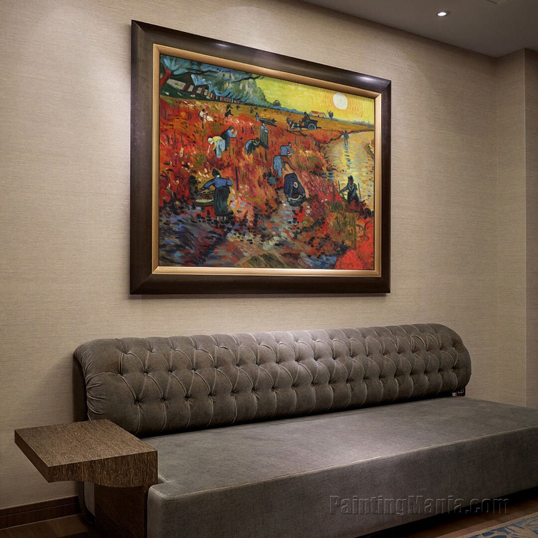 De rode wijngaarden bij Arles Vincent van Gogh - Etsy Nederland
