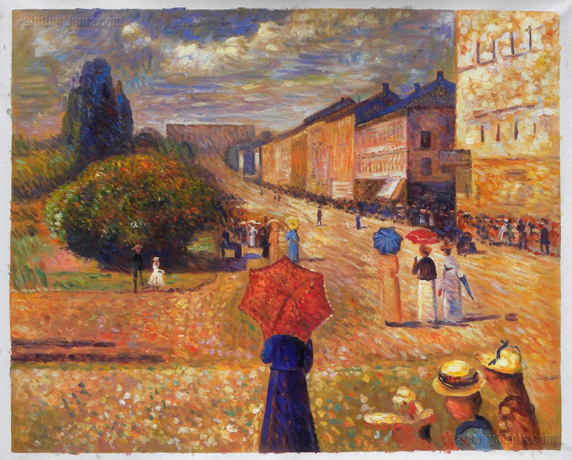 Spring Day on Karl Johan Street Edvard Munch handpainted Etsy Spring Day on Karl Johan Street Edvard Munch handpainted Etsy