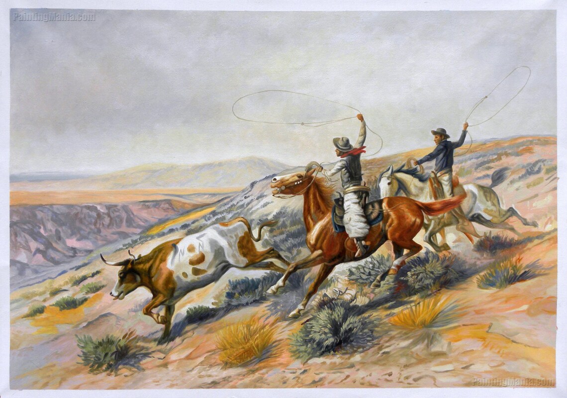 Buckaroos From the N-N on the Big Dry in Montana - Charles M.russell ...