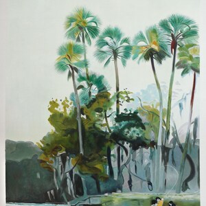 Homosassa River - Winslow Homer hand-painted oil painting reproduction, Remote fishing grounds in Florida, tropical landscape wall art decor