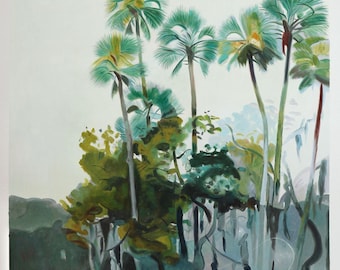 Homosassa River - Winslow Homer hand-painted oil painting reproduction, Remote fishing grounds in Florida, tropical landscape wall art decor