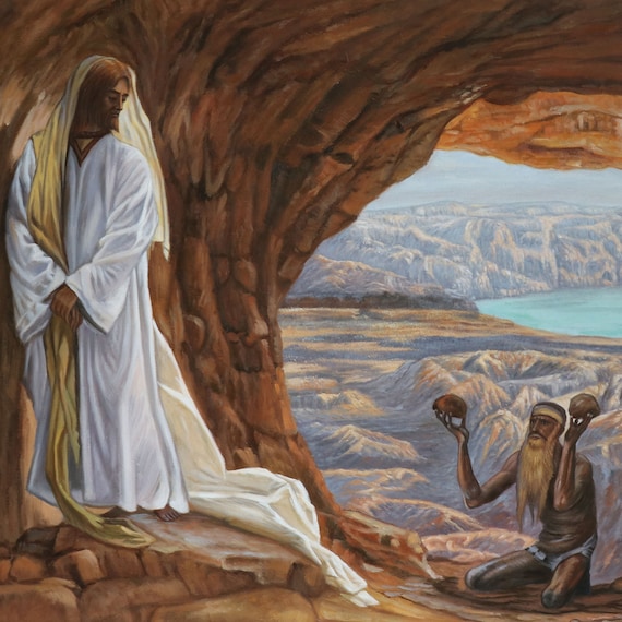 Jesus Tempted in the Wilderness - James Tissot Hand-painted Oil