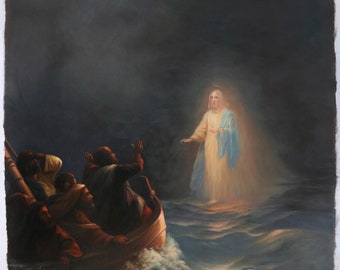Jesus Walks on Water - Ivan Aivazovsky Hand-painted Oil Painting