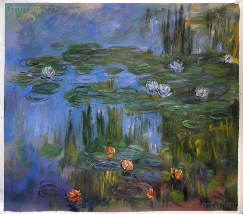 Seerosen 1914 5 Claude Monet Handgemalte Olgemalde Etsy