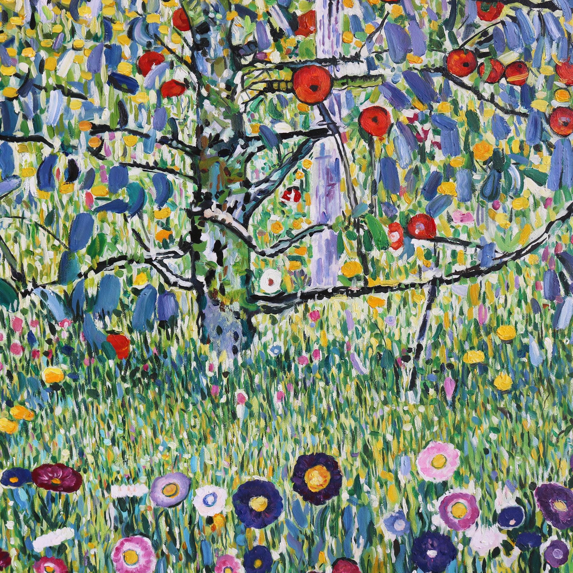 GUSTAV　KLIMT、クリムト、果樹園、希少な画集より、新品高級額 バラのある果樹園（Obstgarten mit Rosen） - グスタフ