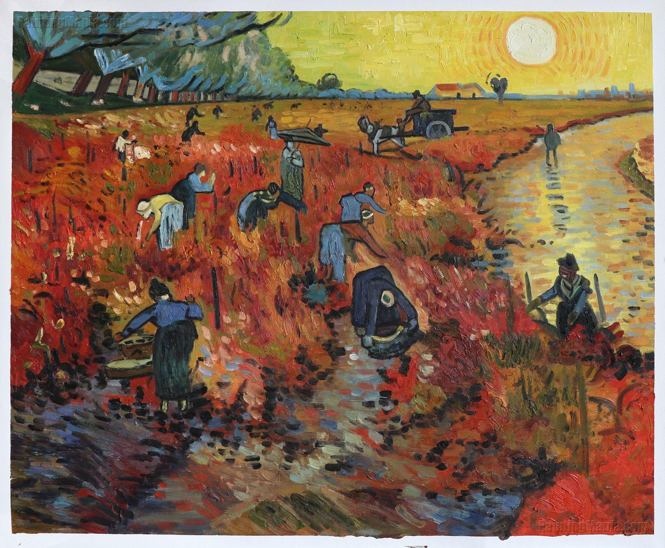 The Red Vineyards Near Arles Vincent Van Gogh - Etsy