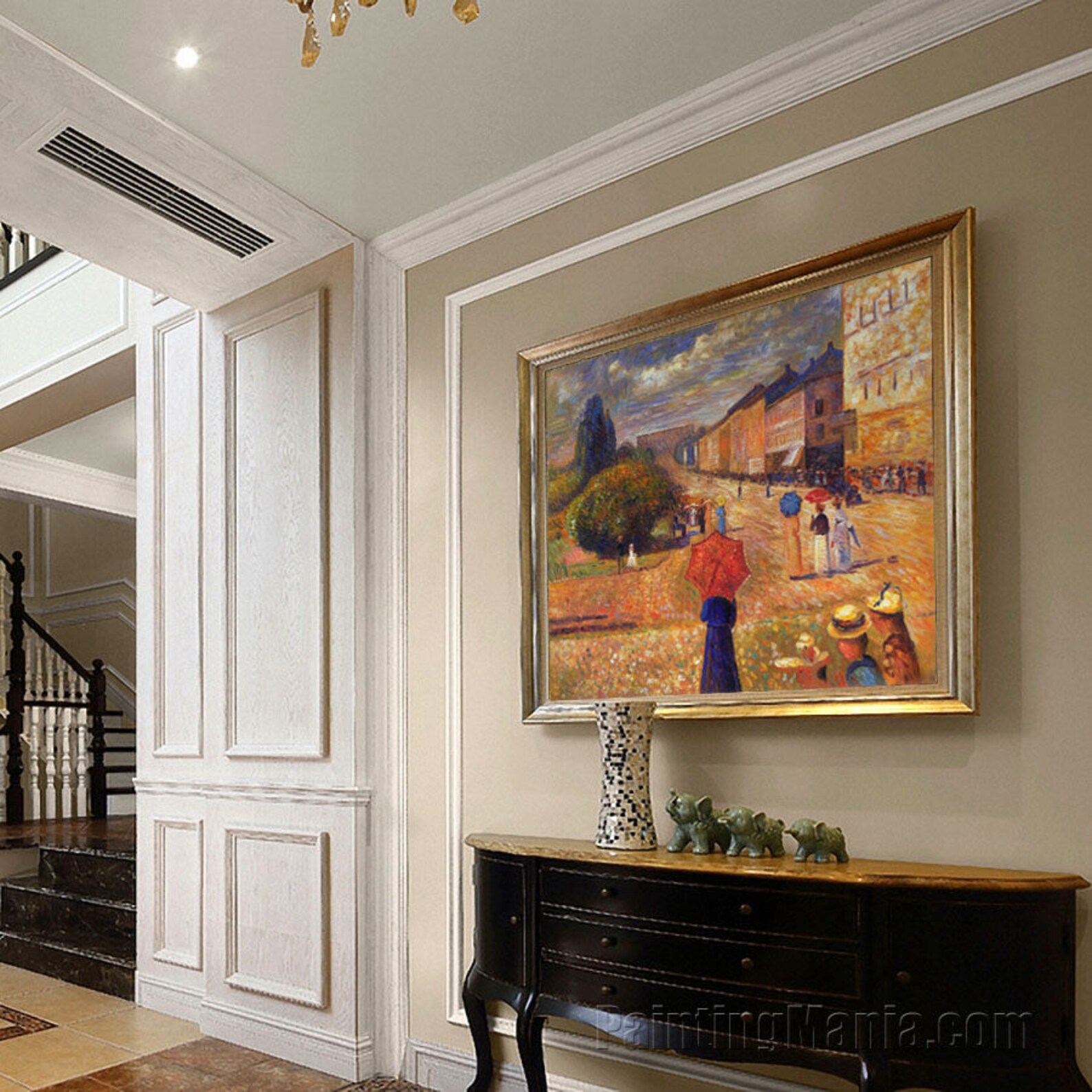 Spring Day on Karl Johan Street Edvard Munch Handpainted Etsy