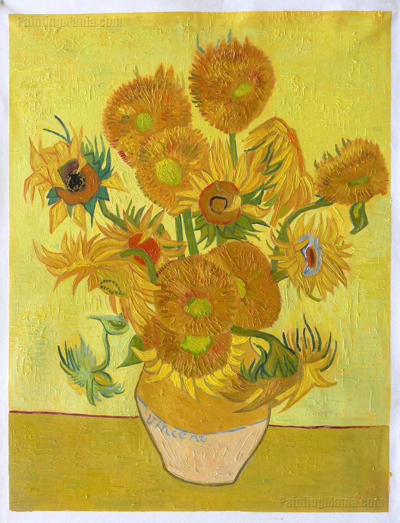 Tournesols Vincent van Gogh peint à la main reproduction