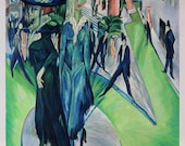 ポツダム広場 - エルンスト・ルートヴィヒ・キルヒナーの手描き油絵