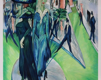 Nollendorfplatz - Ernst Ludwig Kirchner Hand-painted Oil Painting