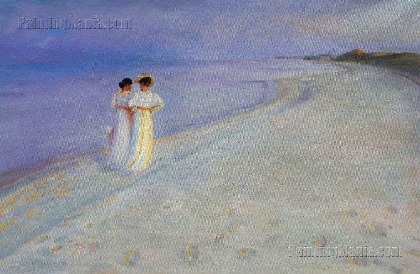 Soirée D été Sur La Plage De Skagen