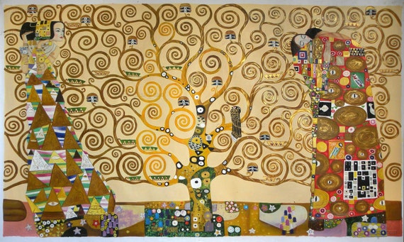 Árbol de la vida friso de Stoclet Réplica de pintura al óleo pintada a mano  de