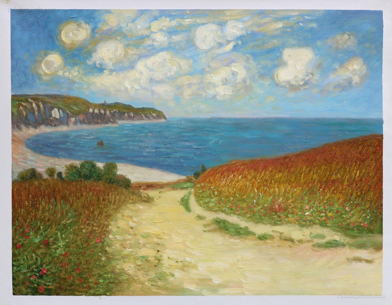 Chemin à travers le maïs à Pourville Claude Monet peinture à | Etsy