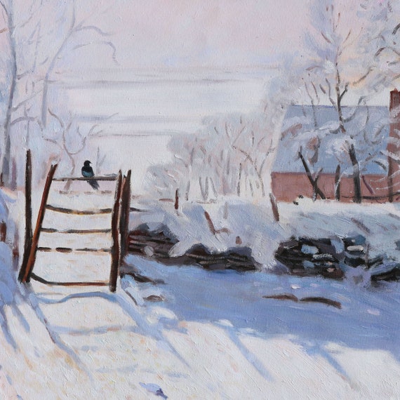 油絵 絵画 【雪景色】 油絵 絵画【雪景色】 絵画 HR 通販 6801498｜Creema(クリーマ)