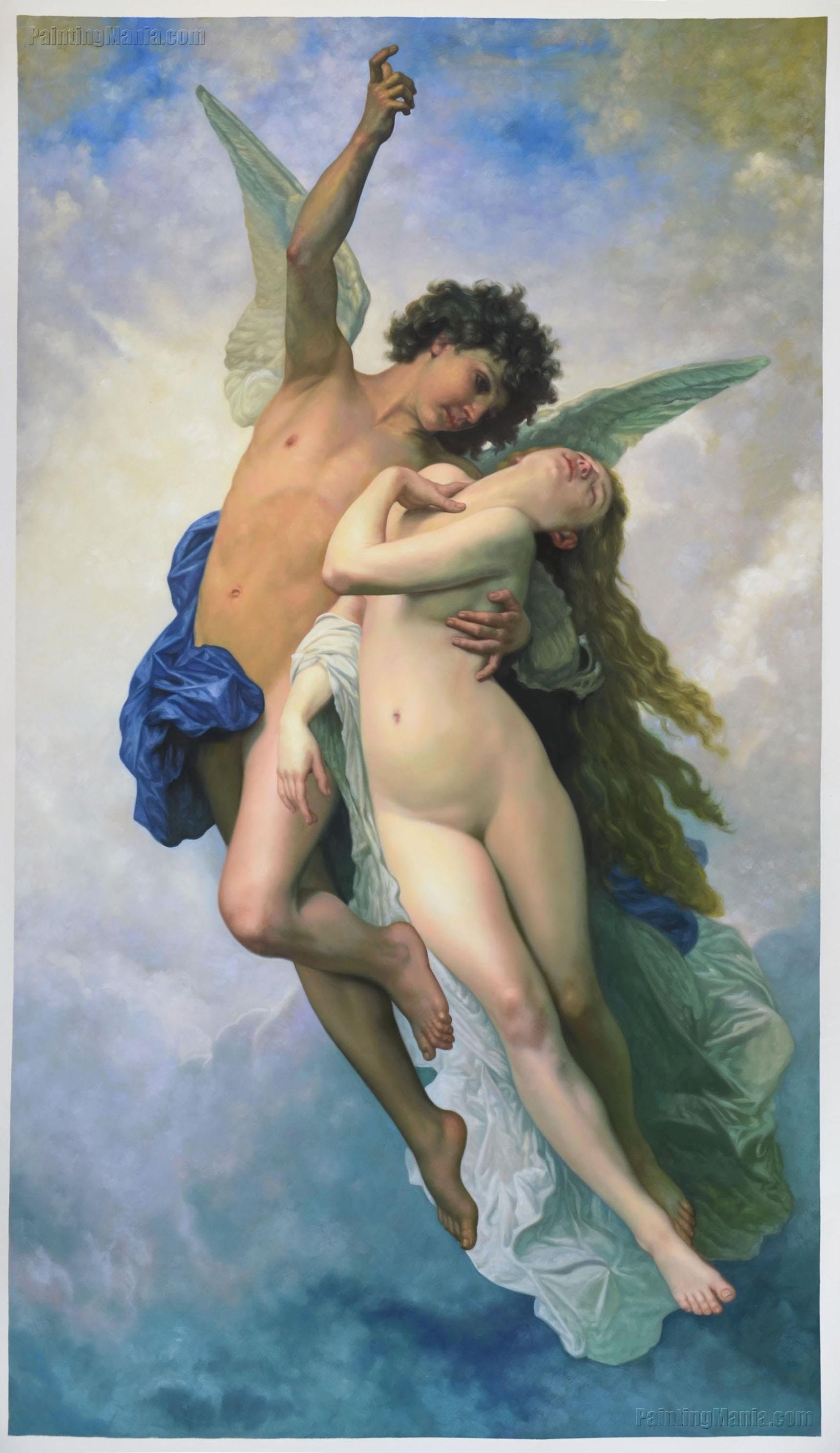 Psyche and Amour William-adolphe Bouguereau Hand-painted picture