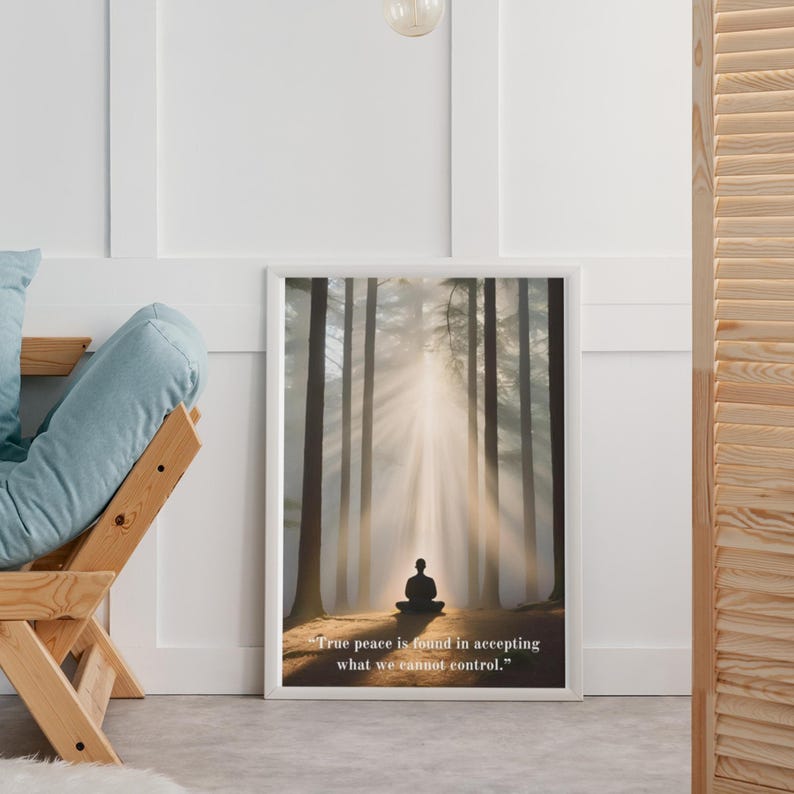Elevate your surroundings with this zen-inspired art print, designed to encourage inner peace and mindful living. A wonderful addition to yoga studios, meditation rooms, or any space in need of positive energy,