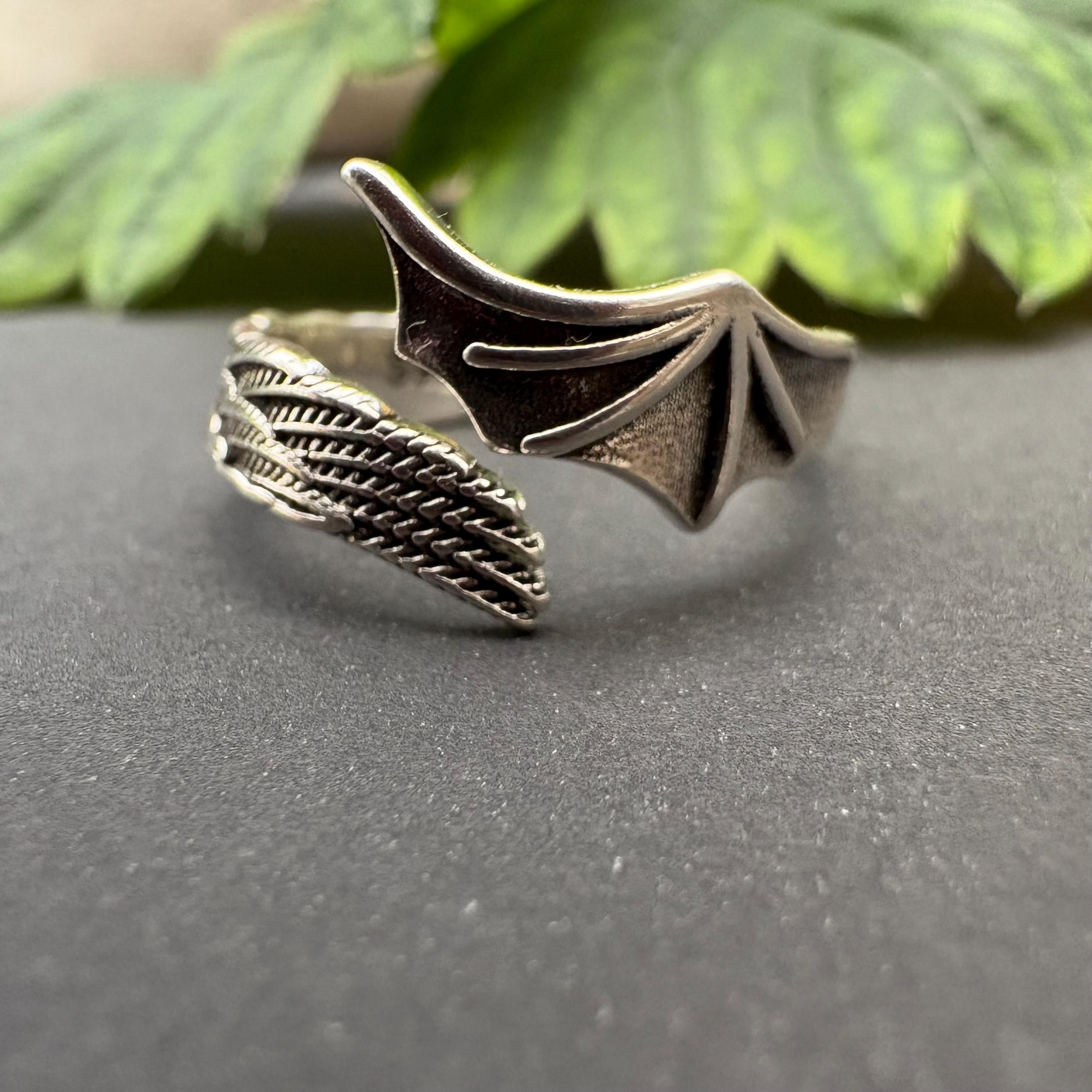 Unisex Ring Aus Silber Gehämmert Massiv