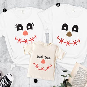Comfort Colors Fall Family Matching Outfit, Family Set, Scarecrow Fall Autumn Harvest Shirtsm, Family Halloween Shirt, Halloween Gifts