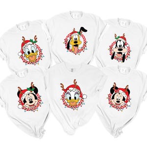 Comfort Colors Christmas Retro Mickey And Friends Shirt, Disney Christmas Shirt, Mickey Minnie Christmas Shirt, Disney Christmas Party Shirt