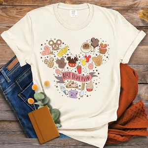 Comfort Colors Best Day Ever Shirt, Disney Trip Shirts, Cute Disney For The Snacks Shirt With Fun Icons, Disney Vacation Disney Best Day
