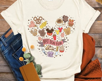 Comfort Colors Best Day Ever Shirt, Disney Trip Shirts, Cute Disney For The Snacks Shirt With Fun Icons, Disney Vacation Disney Best Day